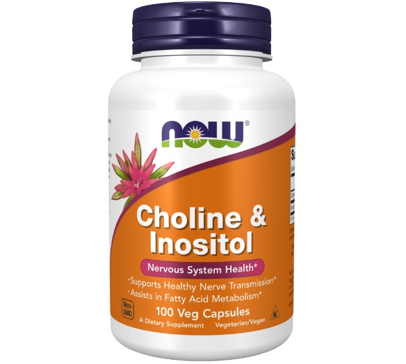 NOW Choline&Inositol 500мг (100 капсул)