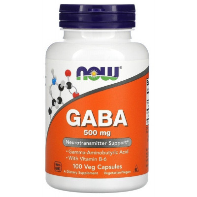NOW Gaba 500мг (200 капсул)