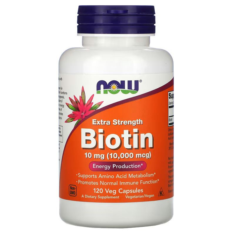 NOW Biotin 10000 mcg (120 капсул)