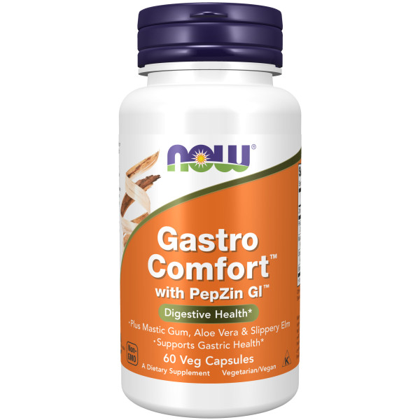 NOW GASTRO COMFORT WITH PEPZIN GI (60 капсул)