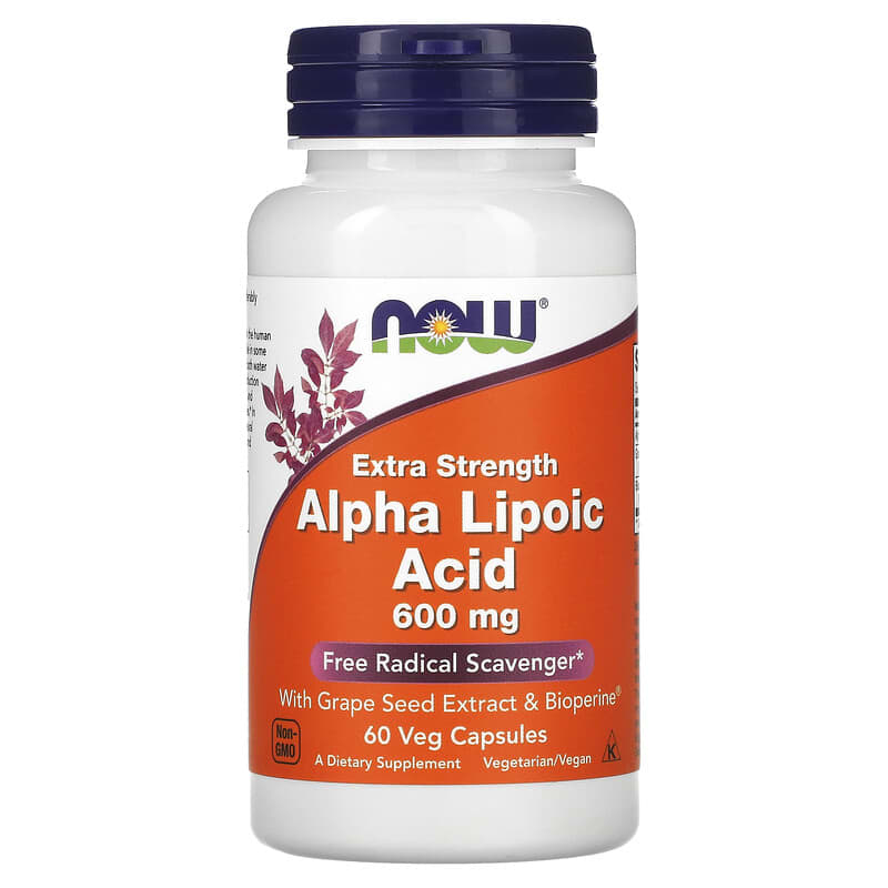 NOW ALPHA LIPOIC ACID 600мг (60 капсул)