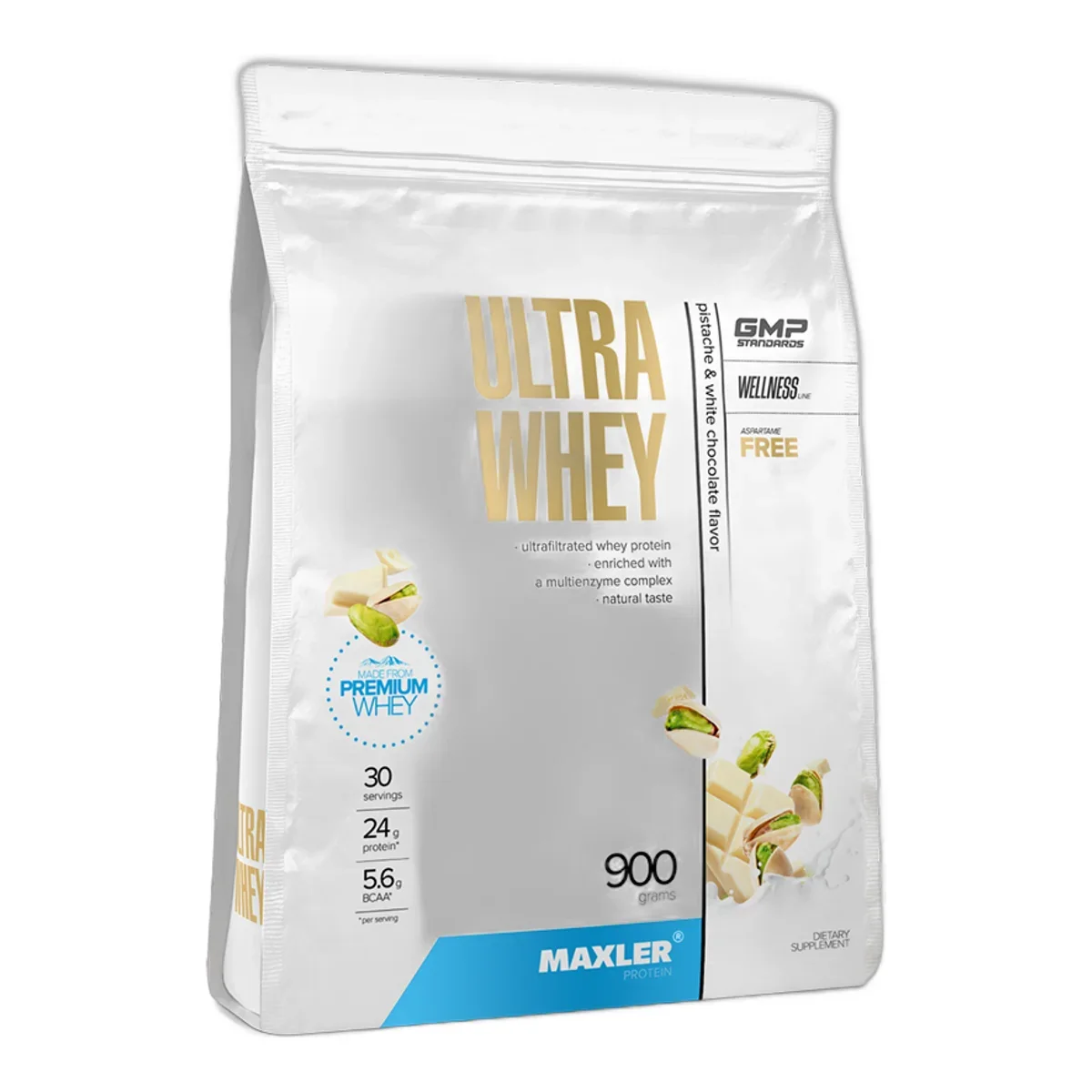Протеин MAXLER Ultra Whey 900г (Фисташка белый шоколад)