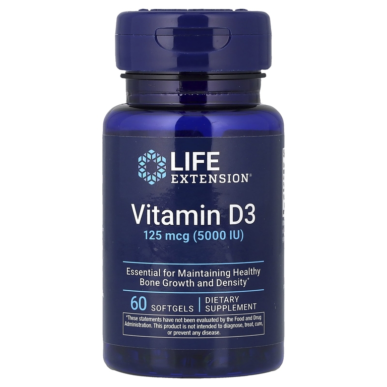Life Extension Vitamin D3 125мкг — купить в Хабаровске, спортивное питание 5LB