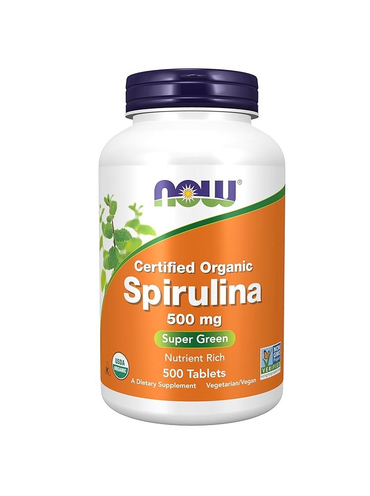 NOW ORG SPIRULINA 500мг