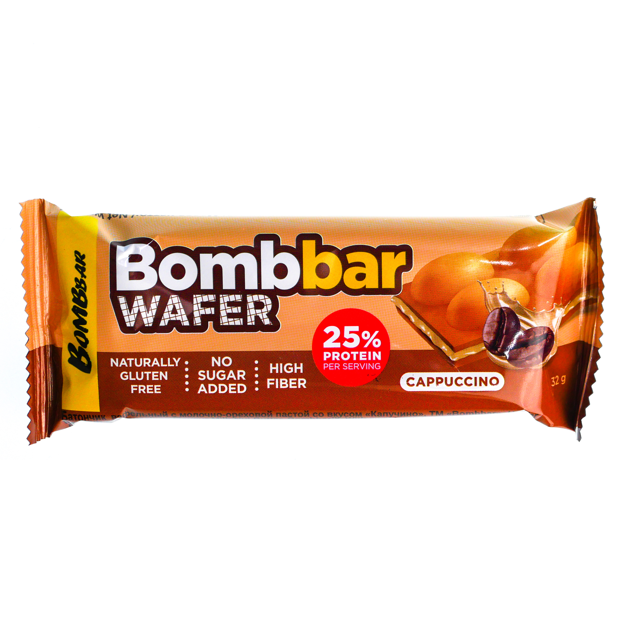 Батончик вафельный шоколадно-ореховая паста BOMBBAR 32г