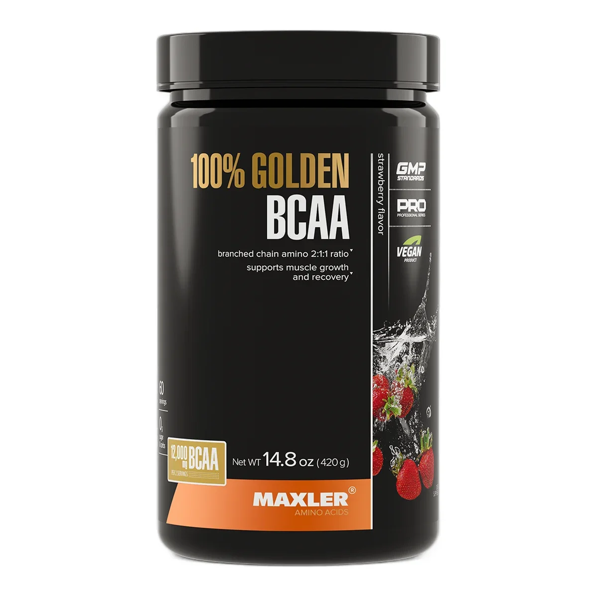БЦАА MAXLER 100% Golden BCAA 420г (Клубника)
