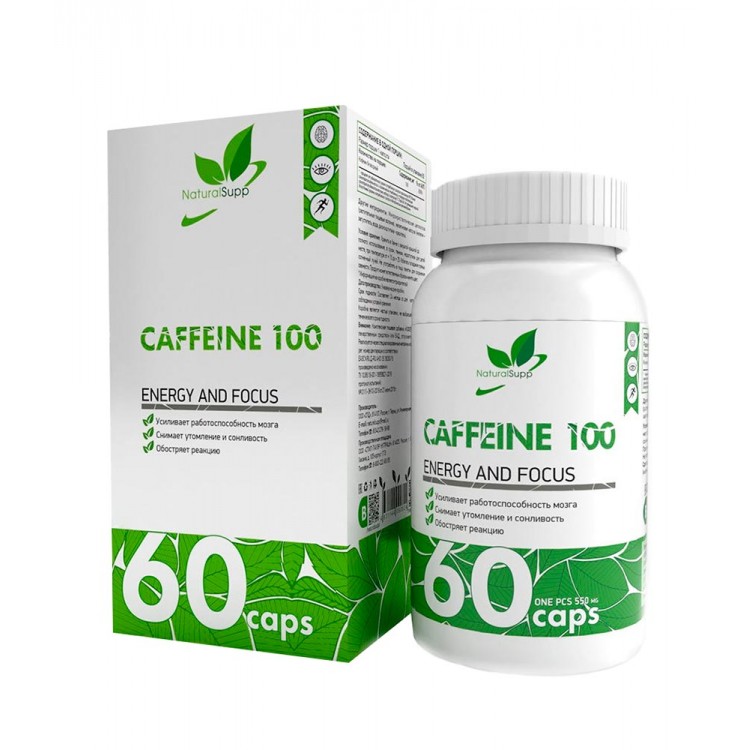 Natural Supp Caffeine 1000мг (60 капсул)