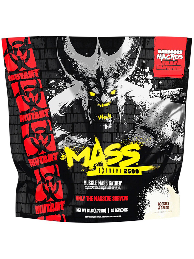 Гейнер Mutant Mass EXTREME 2500 6lb (2720г)