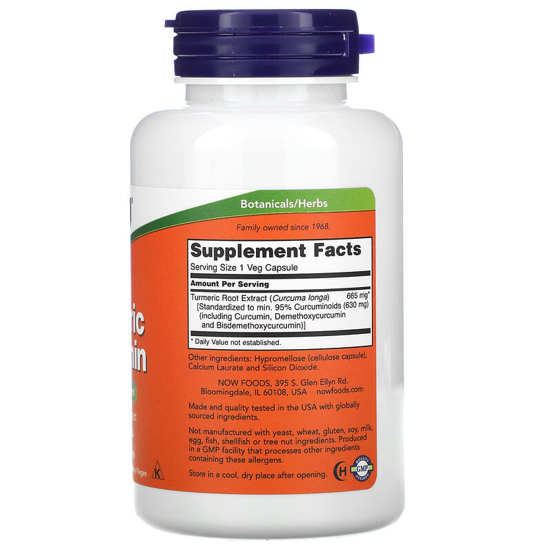 NOW CURCUMIN EXTRACT 95% 665MG 