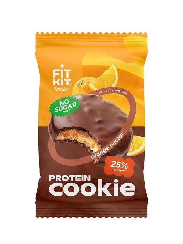 Десерт FitKit Protein Cookie 40г (Глаз. Апельсиновый нектар)