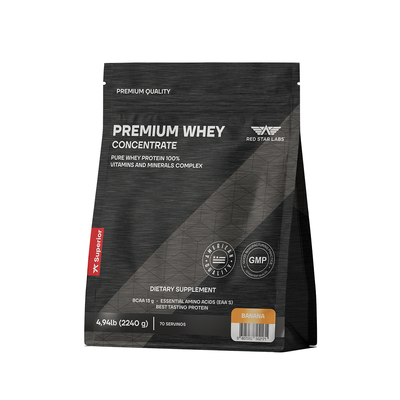 Протеин Red Star Labs Premium Whey Concentrate 2240г (Банан)