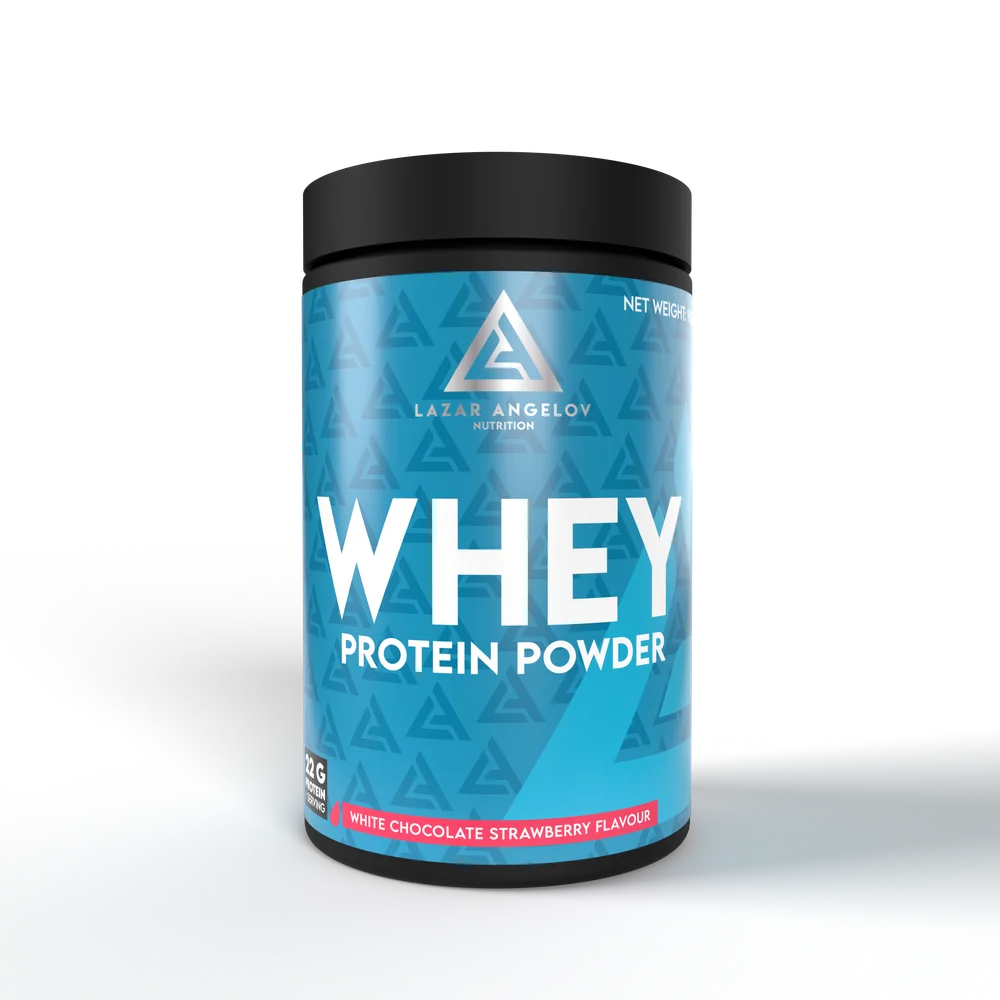 LASAR ANGELOV WHEY 908гр (Белый Шоколад Клубника)