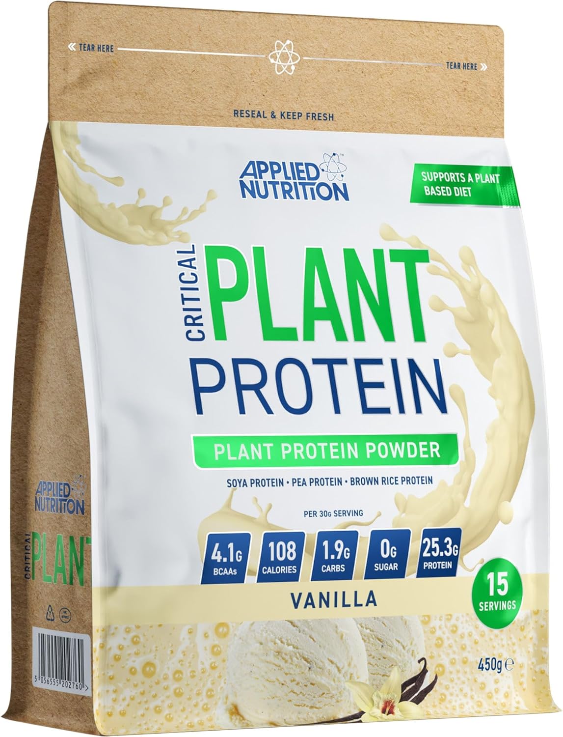 Applied Nutrition CRITICAL PLANT PROTEIN 450г (Ваниль)