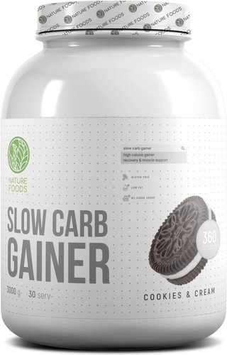 Nature Foods Slow Carb Gainer 3000г (Печенье)