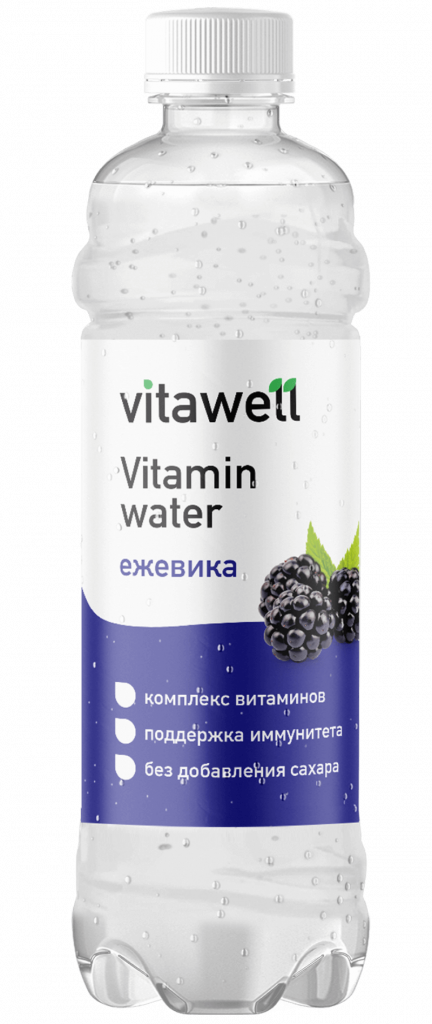FFF Слабогазированный напиток Vita Well  500мл (Ежевика)