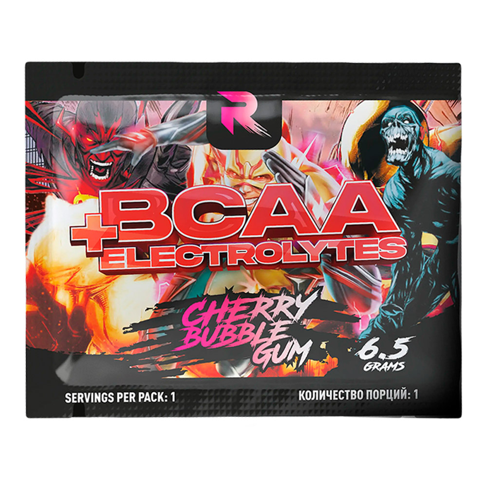 Пробник Reckful BCAA Electrolytes 6.5g (Cherry Bubble gum)