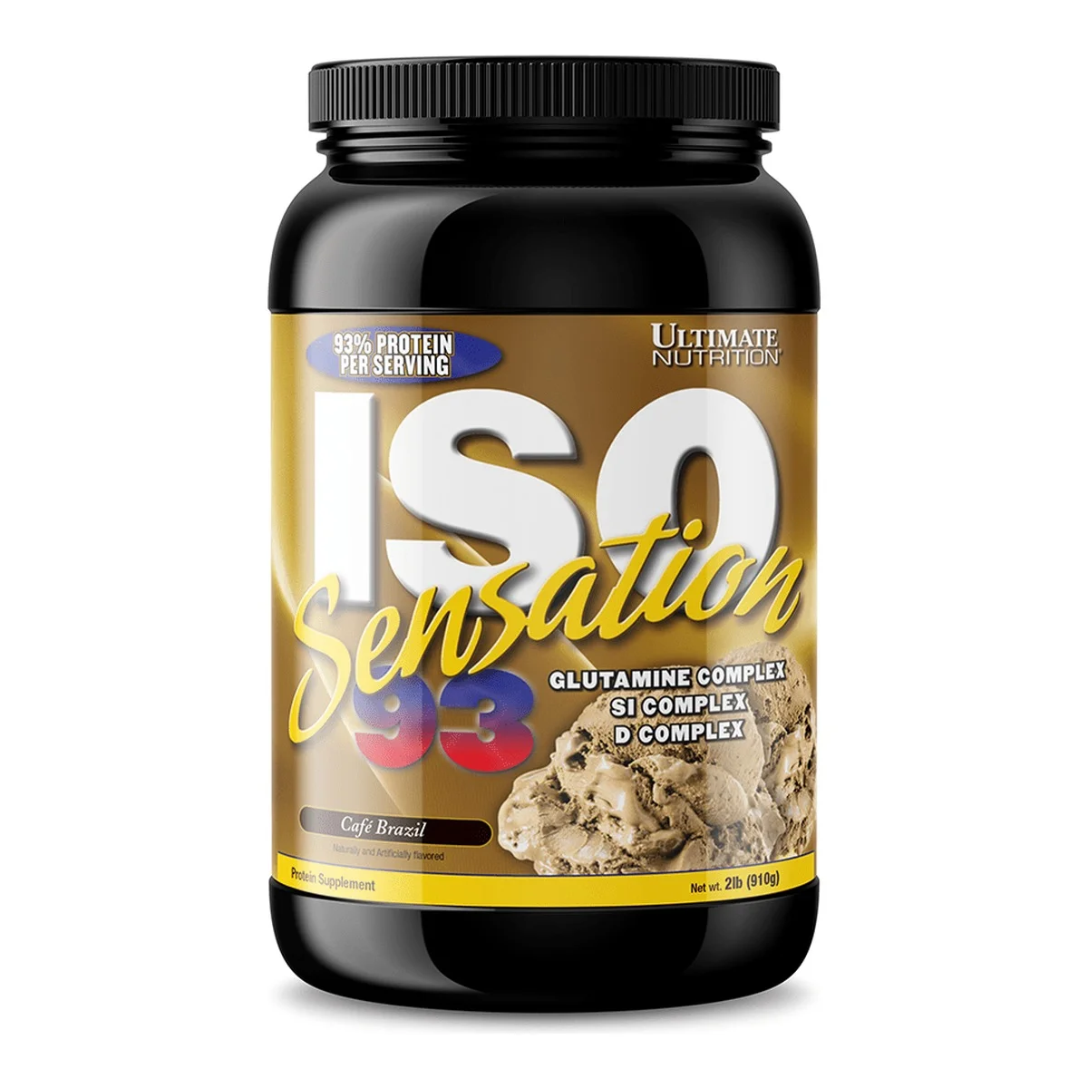 Изолят Ultimate Nutrition Iso Sensation 93 2lb 907г (Бразильский Кофе)