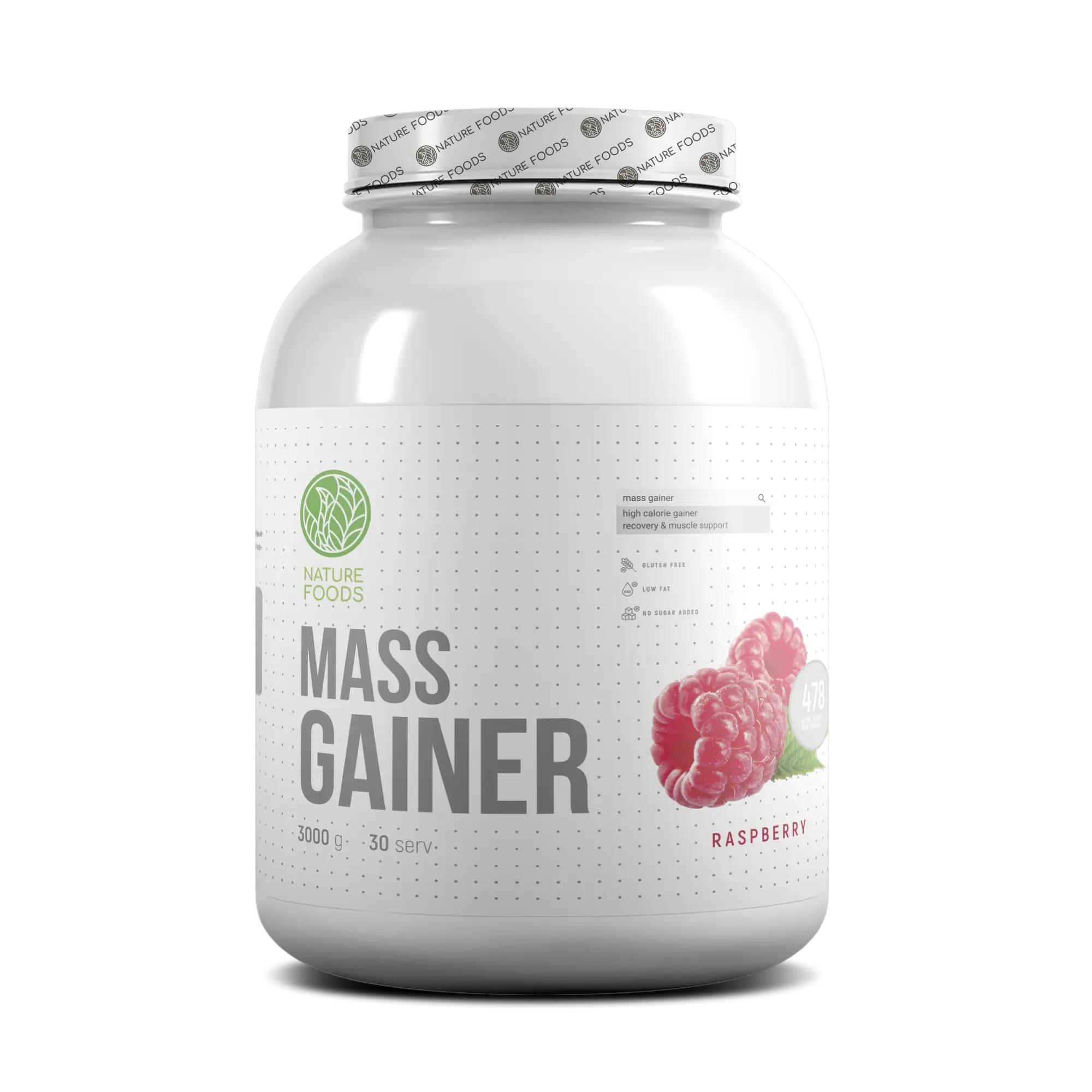 Гейнер Nature Foods MASS Gainer 3000г