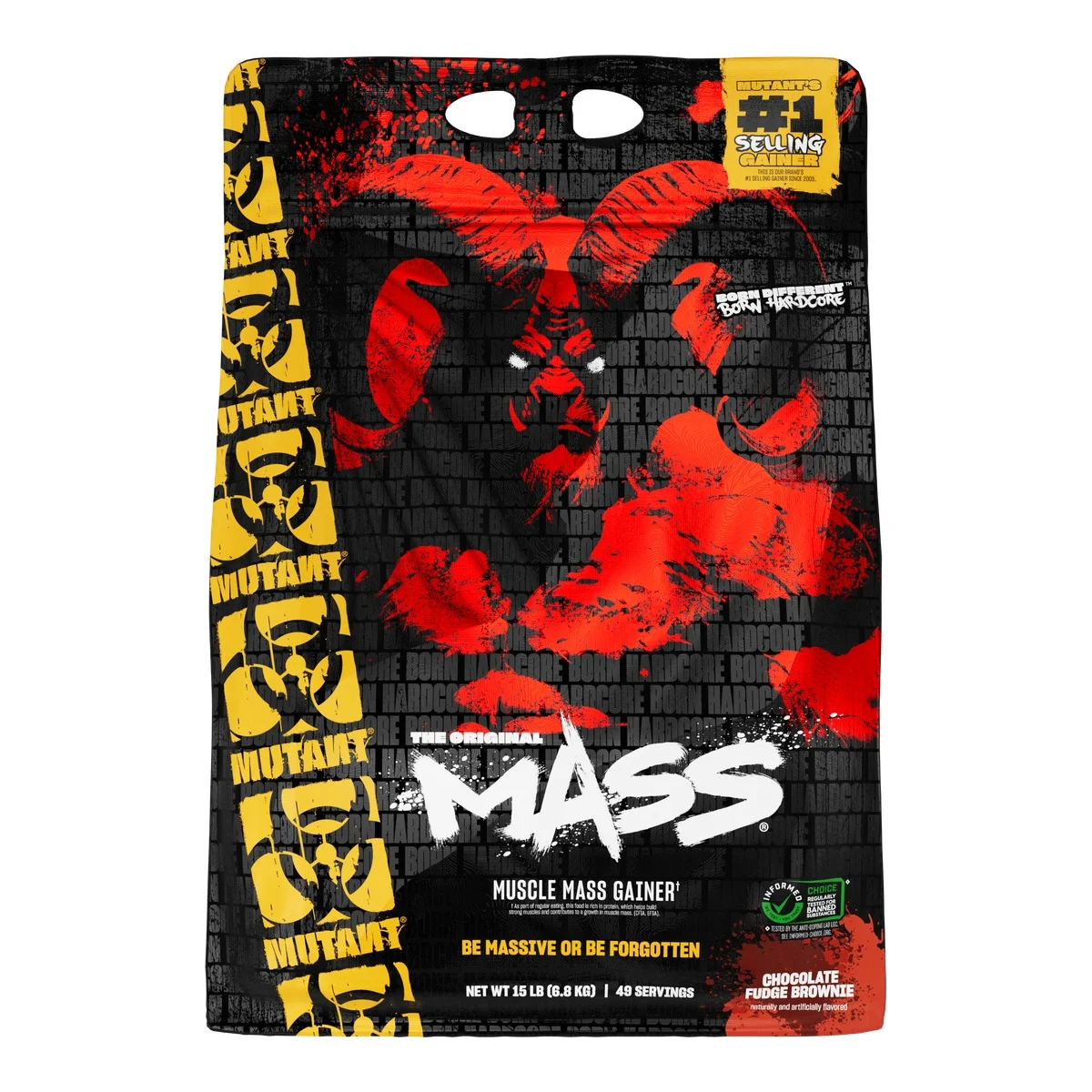 Гейнер Mutant Mass 15lb 6800г (Брауни с Шоколадной Помадкой)